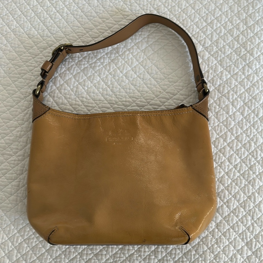Coach tan handbag